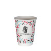Vaso de papel de doble pared de 12 oz personalizado - Impresión a 3 colores