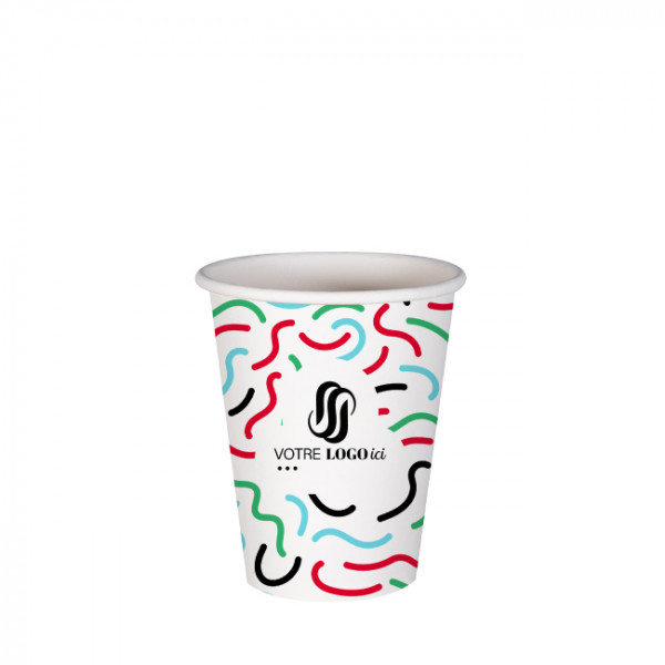 Vaso de papel personalizado de 8 oz - Impresión en hasta 5 colores