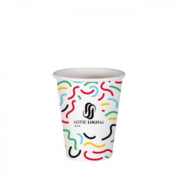 Vaso de papel personalizado de 8 oz - Impresión en hasta 5 colores