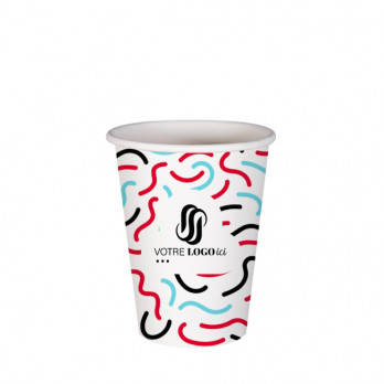 Vaso de cartón personalizado de 12 oz - Impresión en hasta 5 colores