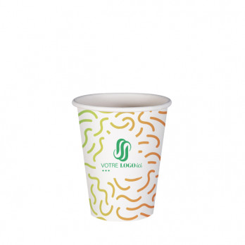 Vaso de papel personalizado de 8 oz - Impresión en color ilimitada
