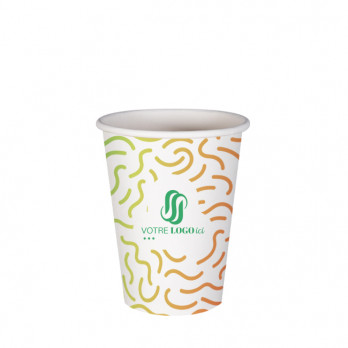 Vaso de cartón personalizado de 12 oz - Impresión en color ilimitada
