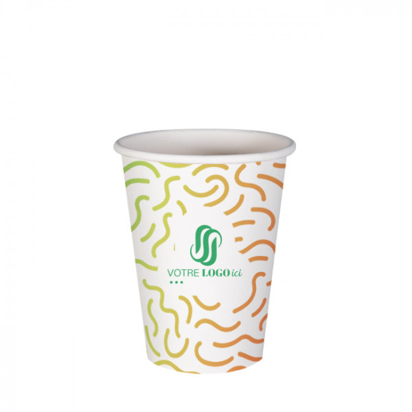 Vaso de papel personalizado de 12 oz - Impresión en color ilimitada