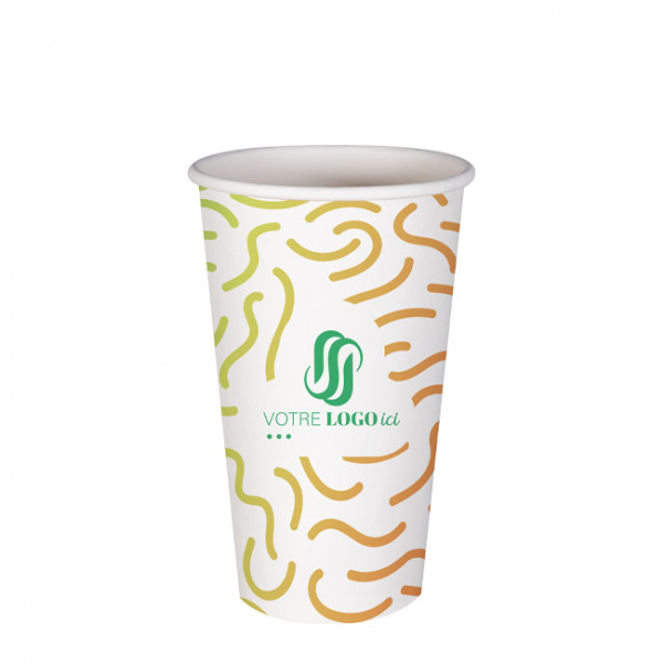 Vaso de papel personalizado 16 Oz - Impresión ilimitada en color