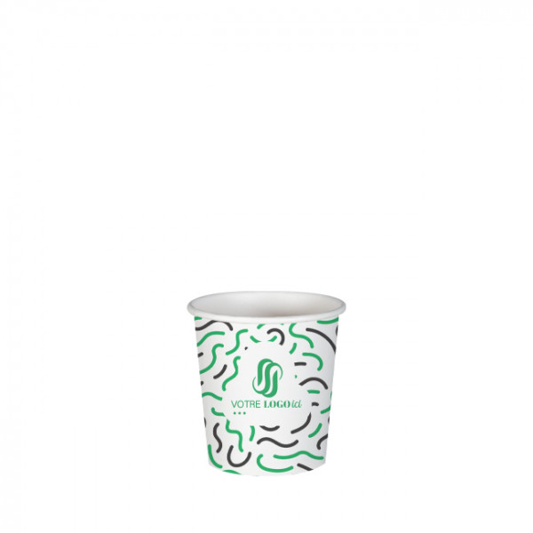 Vaso de 4 Oz 100% cartón 0% plástico personalizado - Impresión hasta en 3 colores