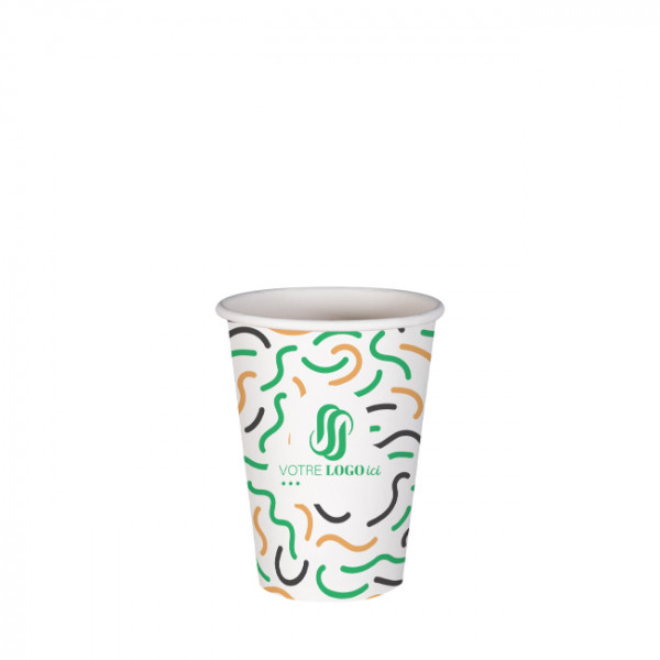 Vaso de 6 Oz 100% cartón 0% plástico personalizado - Impresión hasta en 3 colores