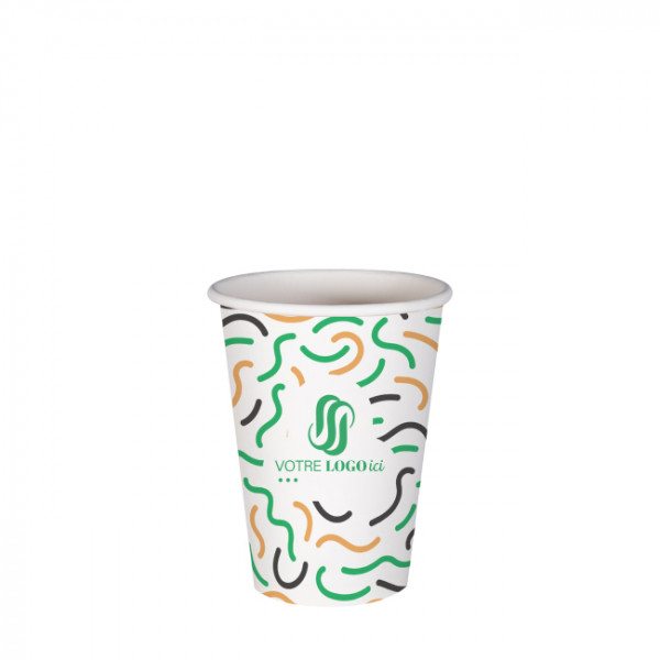 Vaso 7 Oz 100% cartón 0% plástico personalizado - Impresión hasta 3 colores