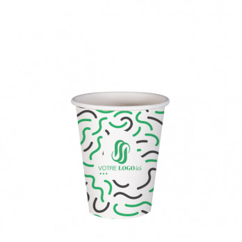 Vaso 8 Oz 100% cartón 0% plástico personalizado - Impresión hasta en 3 colores