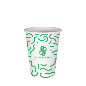 Vaso 12 Oz 100% cartón 0% plástico personalizado - Impresión hasta 3 colores