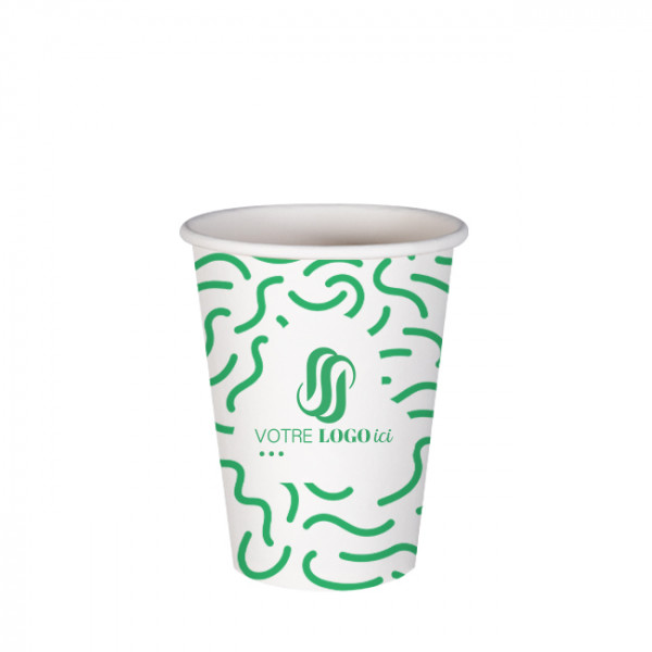 Vaso 12 Oz 100% cartón 0% plástico personalizado - Impresión hasta 3 colores