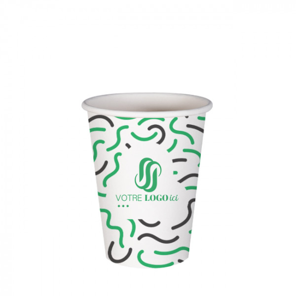 Vaso 12 Oz 100% cartón 0% plástico personalizado - Impresión hasta 3 colores
