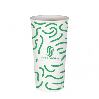 Vaso 22 Oz 100% cartón 0% plástico personalizado - Impresión hasta 3 colores