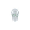 Vaso de batido de PET personalizado con tapa abovedada de 25 cL - Impresión en hasta 4 colores
