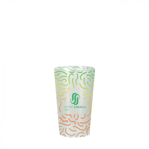 Vaso reutilizable personalizado 18 cL - Impresión digital sin límite de colores
