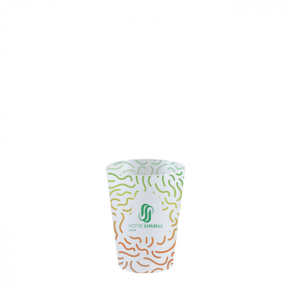 Vaso reutilizable personalizado de 12 cL - Impresión digital sin límite de colores