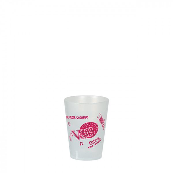 Vaso reutilizable personalizado de 12 cL - Impresión digital sin límite de colores