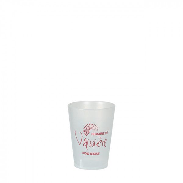Vaso reutilizable personalizado de 12 cL - Impresión digital sin límite de colores
