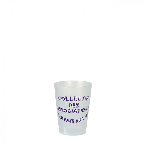 Vaso reutilizable personalizado de 12 cL - Impresión digital sin límite de colores