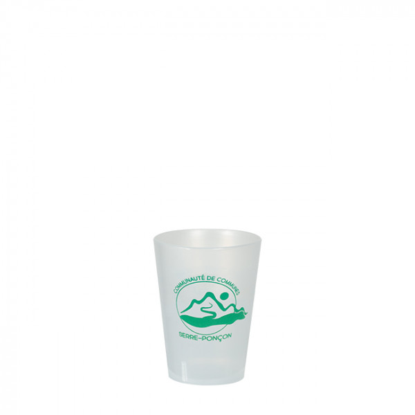 Vaso reutilizable personalizado de 12 cL - Impresión digital sin límite de colores