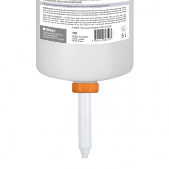 Dosificador reutilizable para jabón de manos con microesferas en cartucho de 5 L