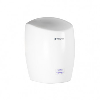 Secador de manos eléctrico óptico automático de 1200 vatios - Plástico ABS blanco