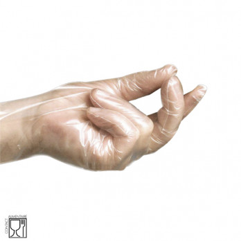 Guante de vinilo transparente sin polvo talla M