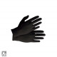 Guante de nitrilo negro sin polvo talla XL