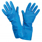 Par de guantes de nitrilo azul talla XL