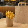Caja de cartón para patatas fritas, para comida para llevar y aperitivos
