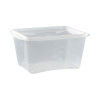 Caja con tapa separada de PP reutilizable, 900 g