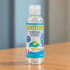 Gel hidroalcohólico de 100 ml con tapón de válvula, solución desinfectante para la higiene de las manos sin agua, sin necesidad de aclarado ni de secado