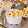Cuenco de cartón con tapa para ensalada de col