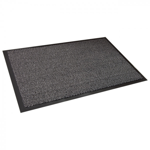 Alfombra de entrada absorbente 90x150cm interior negro.