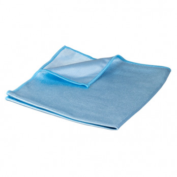 Bayeta de microfibra no tejida lisa azul - Gama Extra