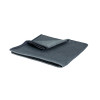 Trapo de cocina de microfibra gris liso - Gamme extra
