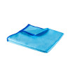 Paño de microfibra azul liso