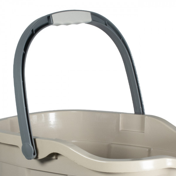 Cubo de limpieza de plástico con asa de 12 L para profesionales