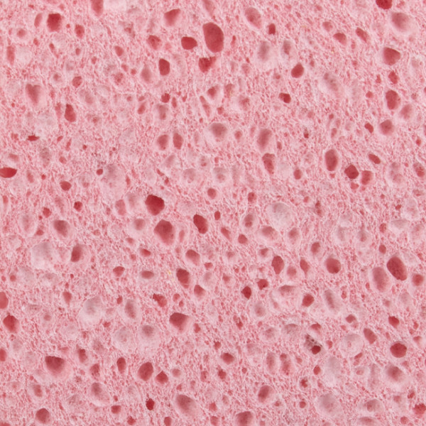 Esponja abrasiva blanca y espuma vegetal rosa tamaño pequeño profesional
