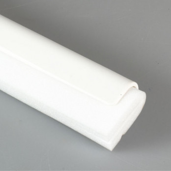 Rascador de suelo blanco para contacto con alimentos - 55 cm