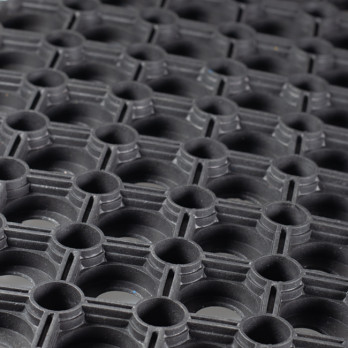 Alfombrilla de goma negra - 100 x 150 cm