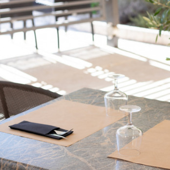 Mantel individual spunbond color marfil 30 x 40 cm