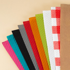 Proveedor de manteles individuales de papel de colores baratos