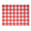 Mantel individual de papel gofrado rojo y blanco 30 x 40 cm