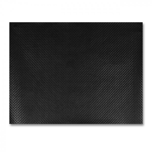 Mantel individual de papel gofrado negro 30 x 40 cm