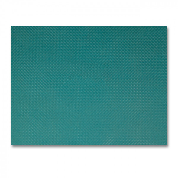 Mantel individual de papel gofrado turquesa 30 x 40 cm
