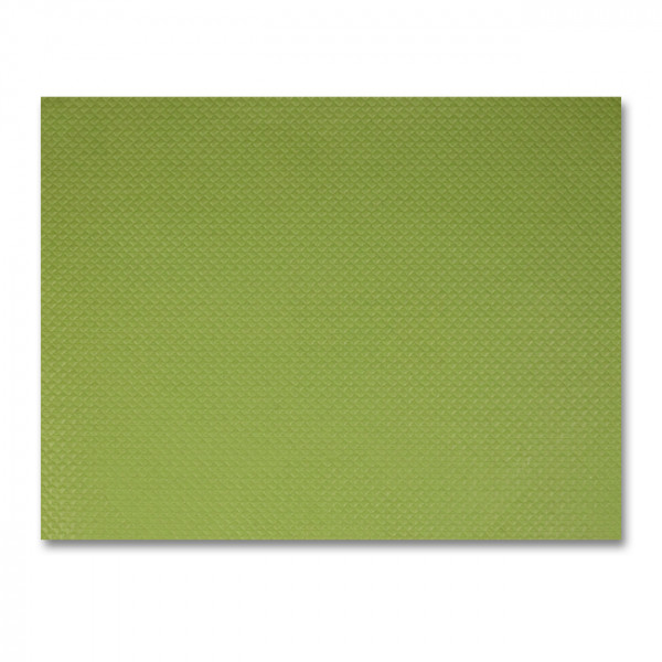 Mantel individual de papel gofrado verde anís 30 x 40 cm