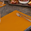 Manteles individuales de papel naranja baratos para restaurantes