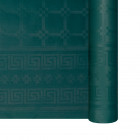 Mantel de papel damasco verde abeto en rollo 1,18 x 25 m