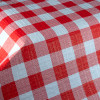 Mantel de papel de cuadros rojos y blancos barato