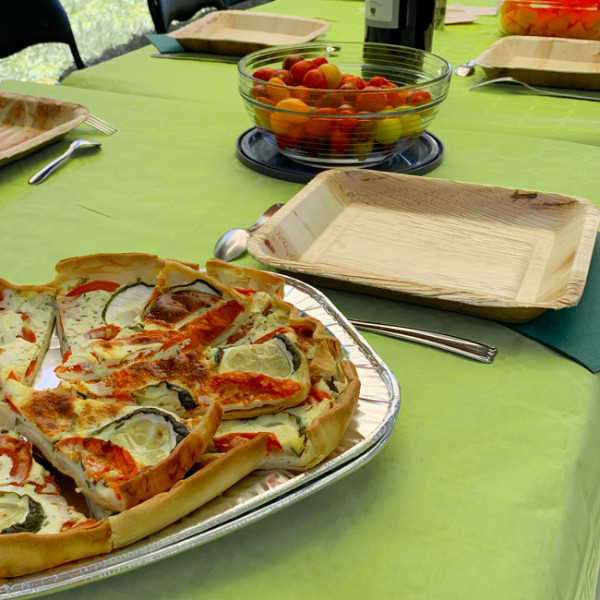 Rollo de mantel de papel barato verde anís